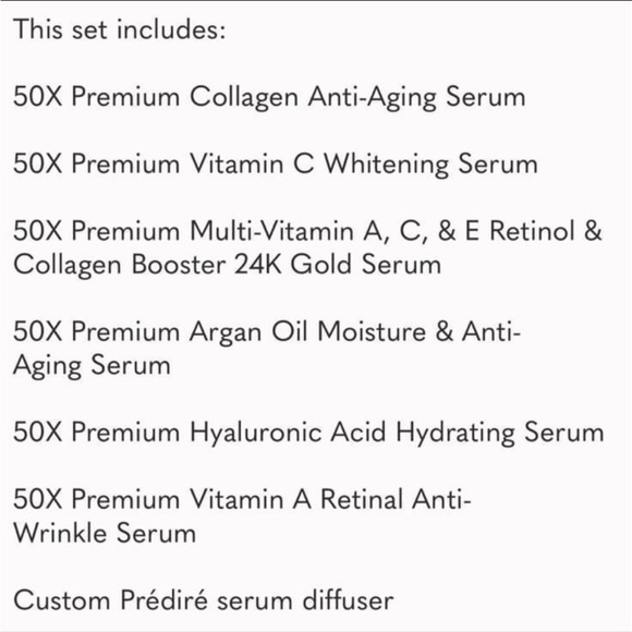Predire Paris 50X Intensive Multi-Purpose Rejuvenation Skin Diffusion Set - New - Picture 7 of 8